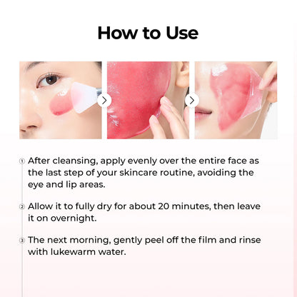 Korean TX Astaxanthin Overnight Peel-Off Mask